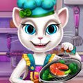 Angela Real Cooking Games : Angela always wanted to become a chef and now she ...