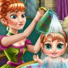 Anna's Baby Wash Games : Get Anna's cute little girl ready for a lovely mot ...