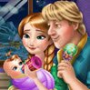Anna and Kristoff Baby Feeding Games : Anna and Kristoff are now parents! Help the charmi ...