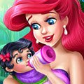 Ariel Baby Feeding Games : Under the sea, Ariel wakes up to the sounds of her ...
