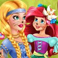 Prank the Nanny with Baby Ariel Games : Audrey has a new job! She has to babysit little Ar ...