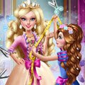 Barbie Princess Tailor Games : Corinne is very excited to make a dress for her co ...
