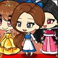 Chibi Princess Belle Games : Create your own adorable kawaii Princess Belle girl from Bea ...