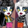 Chibi Werecat Sisters Games : Purrsephone (black hair) and Meowlody (white hair) ...