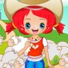 Cute Little Shepherdess Games : This cute little girl comes to grandpa's farm to p ...