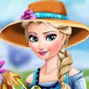Elsa Ice Flower Games : Elsa is gardening with Olaf as her assistant and w ...