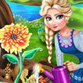 Elsa Mommy Gardening