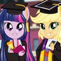 Equestria Team Graduation Games : Twilight Sparkle, Applejack and Rainbow Dash can't ...