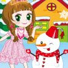 Princess and Snowman Games : A princess is with a snowman and want to play with him. Dres ...