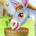 Donkey Horse Caring Games : Oh no! It seems like this little baby donkey is no ...