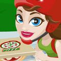 Girl on Skates Pizza Mania Games : Grab your skates and run the busiest pizza parlor in town! T ...