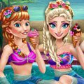 Princess Pool Party Games : The cold never bothered them anyway, Elsa, Anna an ...
