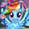 Rainbow Dash Real Haircuts Games : Our magic friend, Rainbow Dash likes to fly throug ...