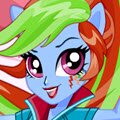 Rainbow Dash School Spirit Style Games : Rainbow Dash is the ultimate team player! The Frie ...