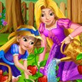 Rapunzel Mommy Gardening Games : Rapunzel is teaching her curious daughter the magi ...