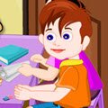 Baby Rons School Days Games : Ron is going tomorrow to school and you need to he ...