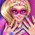 Super Barbie Power Nails Games : Get ready for a super nail makeover with our favorite doll, ...