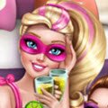 Super Barbie Pyjama Party Games : You are invited to Barbie's pyjama party, so put o ...