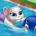 Angela Swimming Pool Games : Summer is coming and Angela can not wait to try ou ...