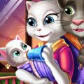 Angela and Tom Baby Feeding Games : Angela and Tom have become new parents and can not ...