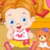 Baby with Teddy Bear Games : Take care of a baby and his teddy bear by wearing some cloth ...