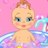 Baby Bathing Games : This bubbly baby loves to bathe�splashing around in the tub, ...