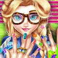 Elsa Hipster Nails Games : Elsa got a little bored of Arendelle so she moved ...