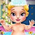 Aurora Baby Bath Games : Once upon a time there was a little princess from a far away ...