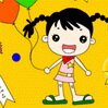 Cheerful Girl Coloring Games