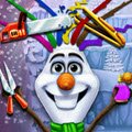 Olaf's Real Twigs Games : Olaf likes warm hugs, but also funky hairstyles and he wants ...