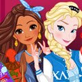Princess Sorority Rush Games : Help the three sisters prepare everything needed to receive ...