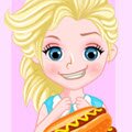 Princess Hotdog Eating Contest Games : Elsa, Anna, Jasmine and Ariel are going to compete ...