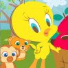 Tweety's Pluck-a-Worm Games : Help Tweety pluck the pesky worms! Click on the wo ...
