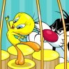 Tweety's Cage Hop Games : Help Tweety avoid the claws of Sylvester! Use your ...