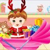 Christmas Shopping Games : Christmas bell is ringing. Faddish Mom will take her cute ba ...