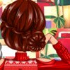 Special Christmas Hairstyles Games : Lina decide on the cute updo that she plans on wearing on th ...